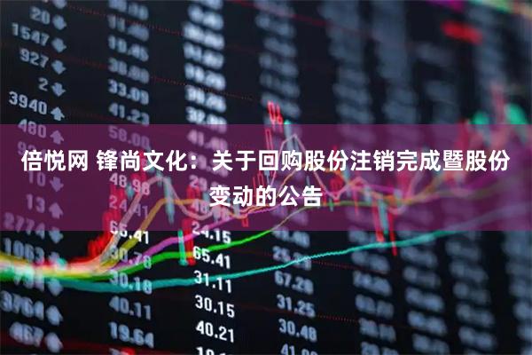 倍悦网 锋尚文化：关于回购股份注销完成暨股份变动的公告